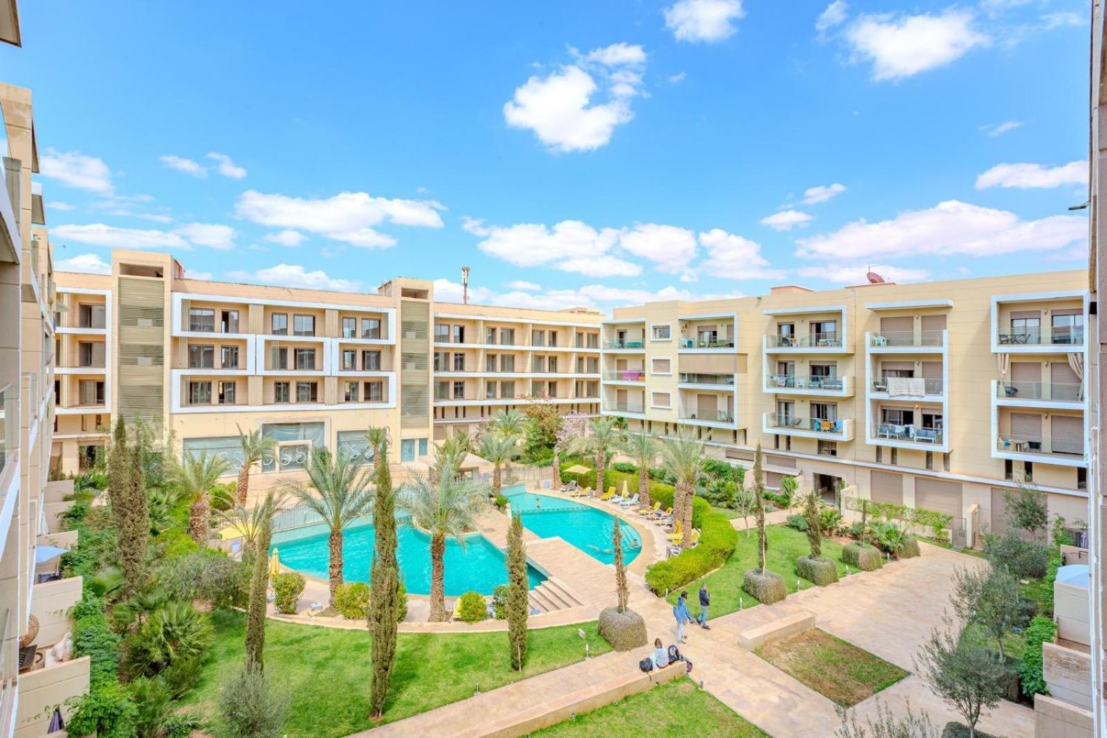 Апартаменты Royal Deluxe Gold - Marrakech, Luxe Pool View Марракеш Экстерьер фото